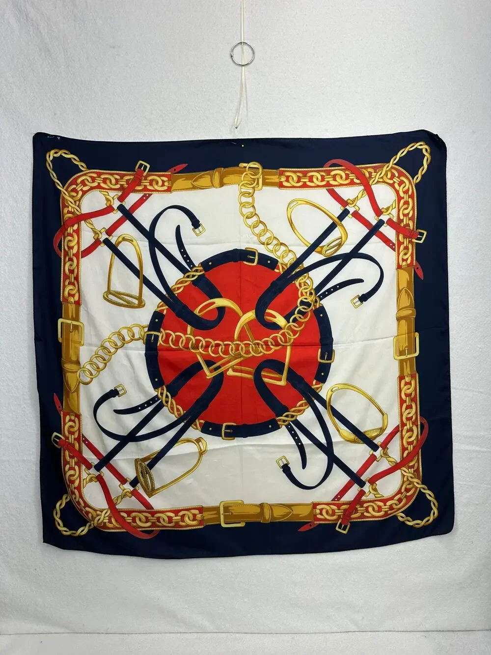 Large Square 100% Silk Scarf 34.5